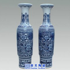 景德鎮(zhèn)落地大花瓶燒制工藝，多作陶瓷禮品用